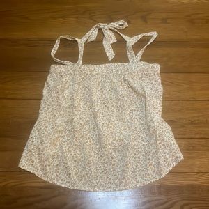 cream and gold blouse